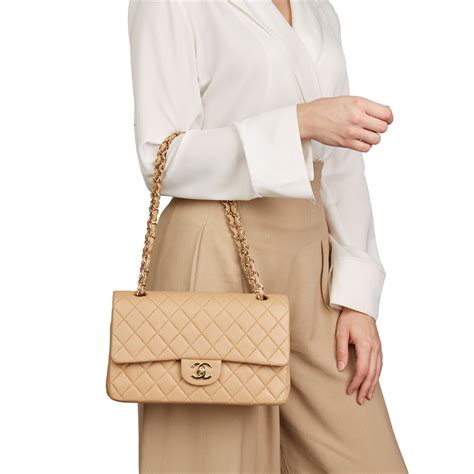 chanel white classic flap bag|chanel classic flap bag beige.